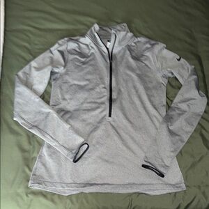 Nike Gray Quarter-Zip Pullover